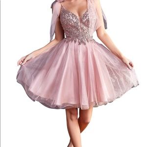 Wonderful mini Dress by Cinderella Divine in champagne XXL